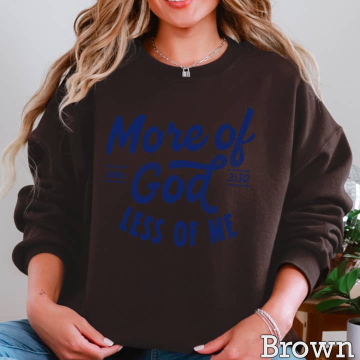 Shoppe SHC - Wholesale Graphic Sweatshirt - Women's - More Of God Christian Graphic Sweatshirt|Gildan5