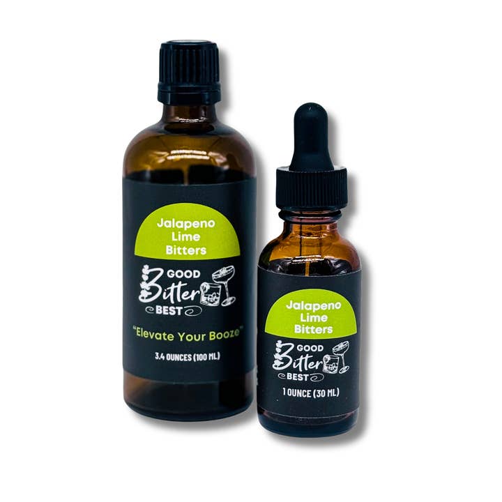 JalapeƱo Lime Cocktail Bitters for wholesale by Good Bitter Best