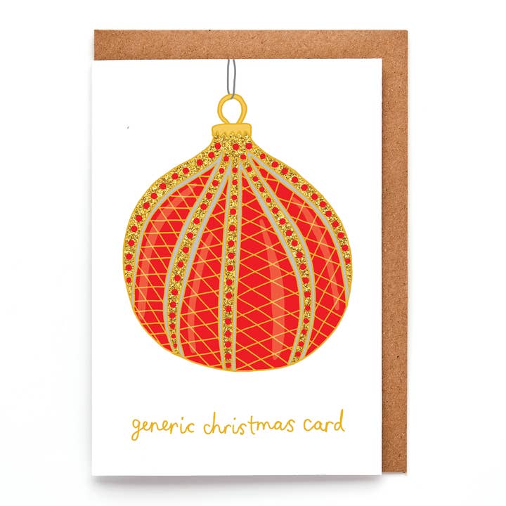 Generic Christmas Greeting Card | Funny Christmas Card for wholesale by You've Got Pen On Your Face