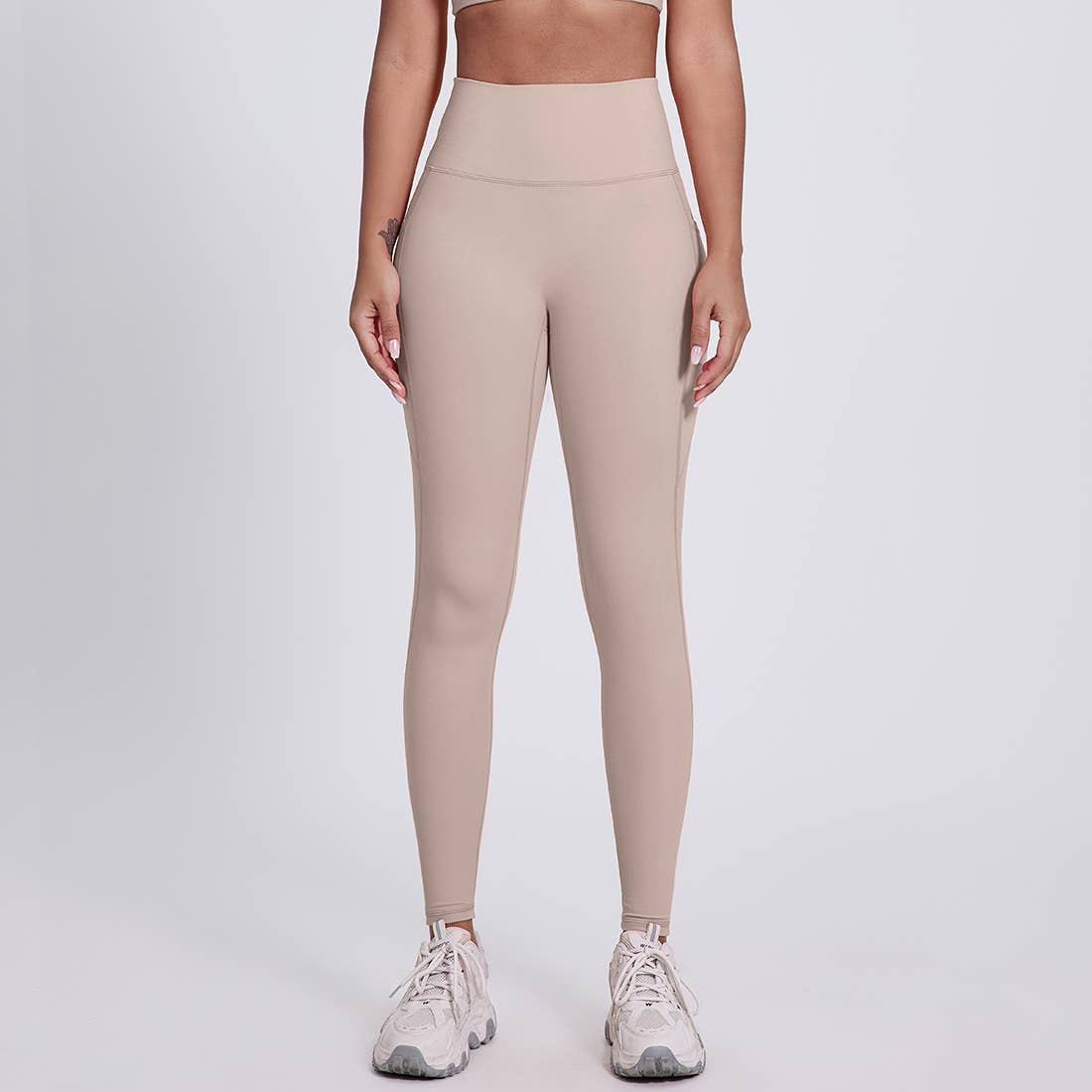 Sodalemon – Leggings de desporto/casuais - Mulher por atacado – Calças de Ioga com Bolsos Laterais para Mulheres, Leggings Desportivas sem Costura Frontal10