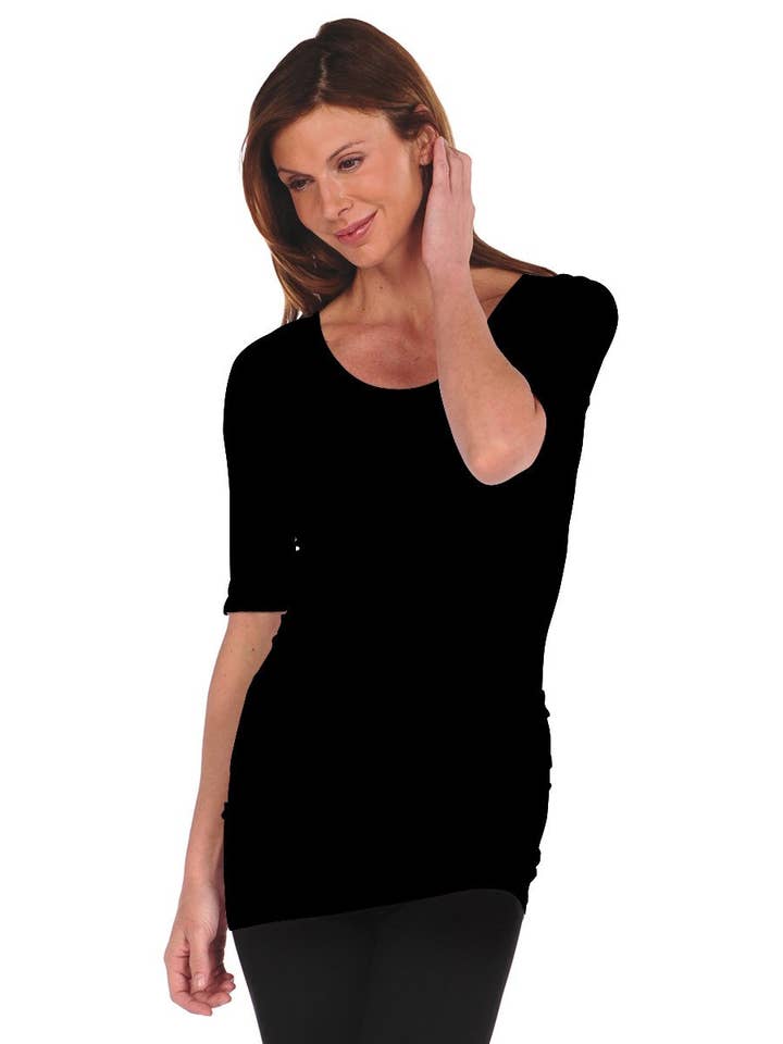 TINA Stephens Italy/Tees By Tina - Wholesale Dress - Women's - Ballet Reversible Sleeve Tunic Slip Dress (6TS)