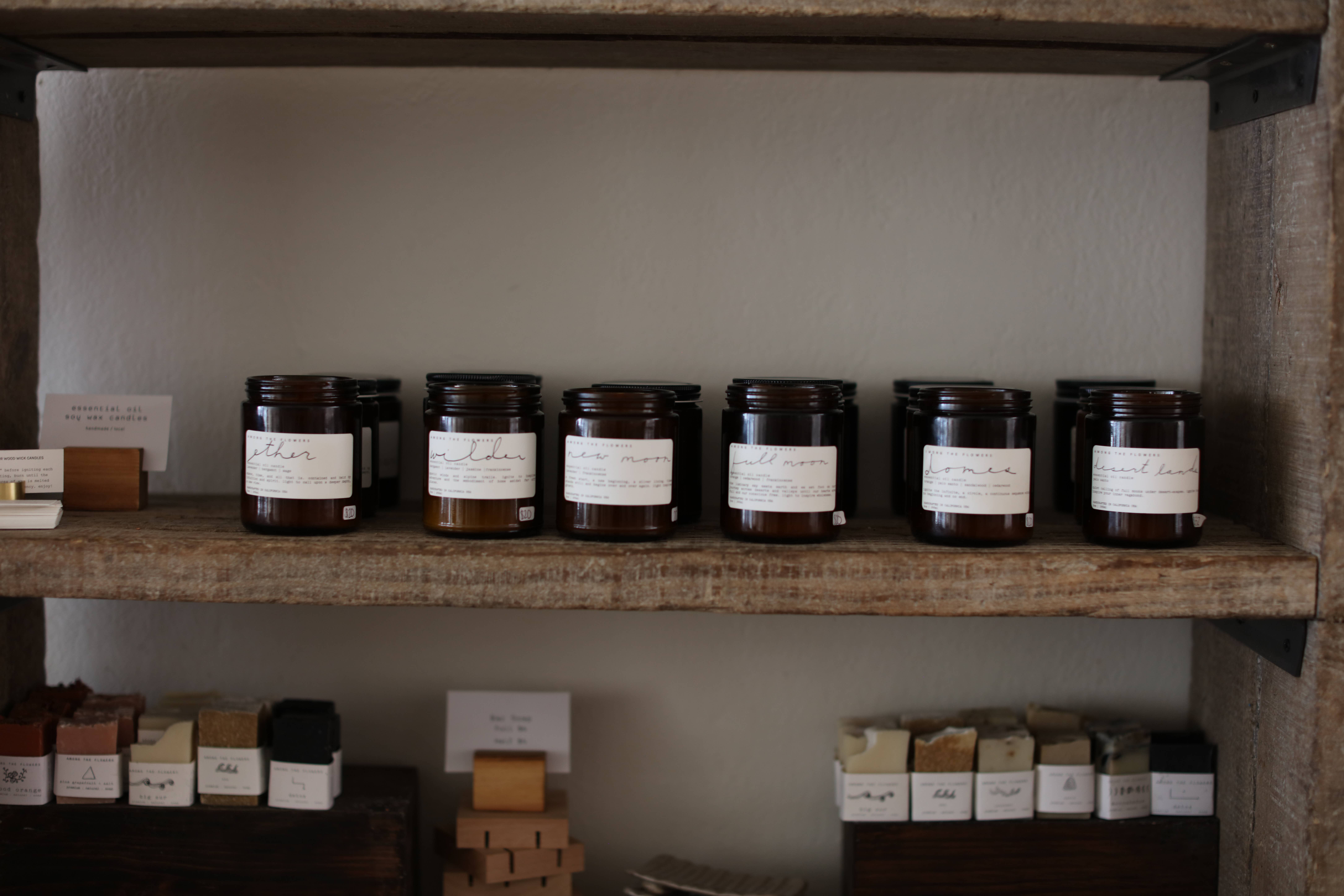 Among the Flowers - Wholesale Jar/Filled Candle - Essential Oil + Soy Wax Candle1