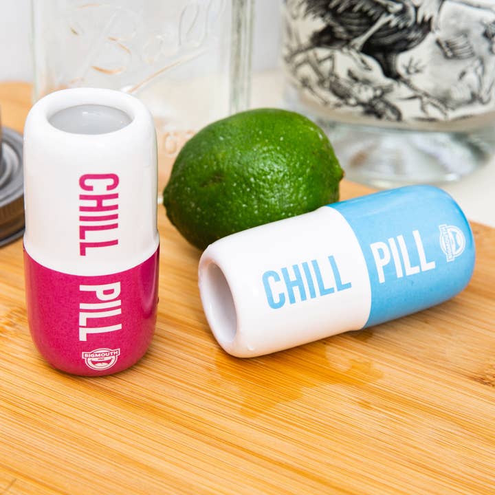 BigMouth Inc - Wholesale Shot Glass - Chill Pill Shot Glass (Ceramic)
