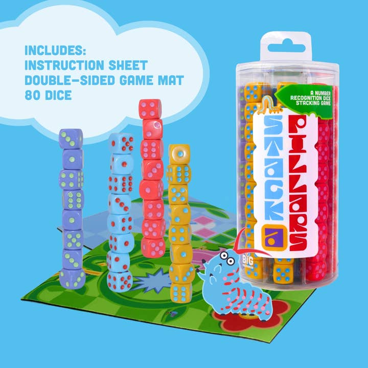 Big Discoveries / Sun Co. - Wholesale Stacking Game - Stack-a-Pillars - Family Dice Stacking Game2