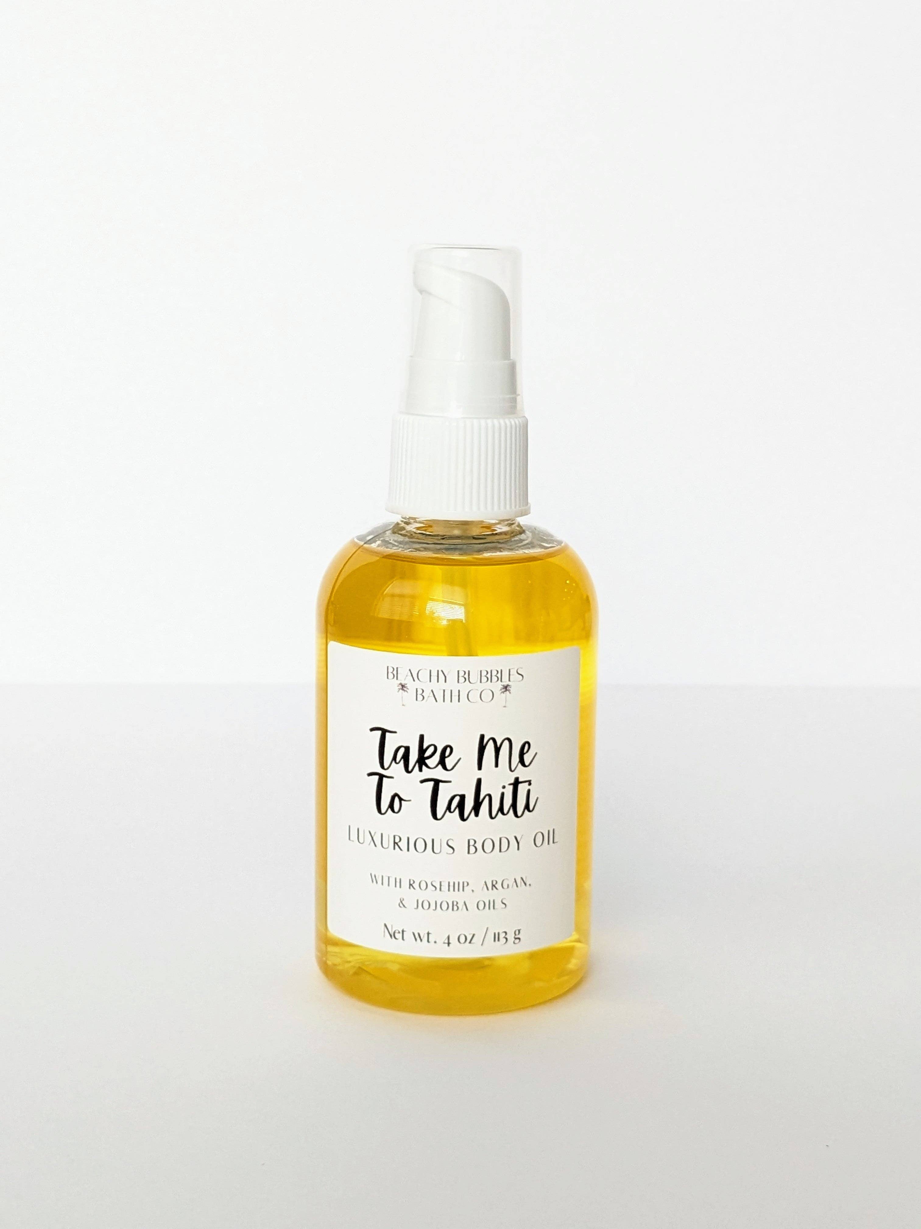 Beachy Bubbles Bath Co - Wholesale Bath/Body Oil - Take Me To Tahiti Body Oil2