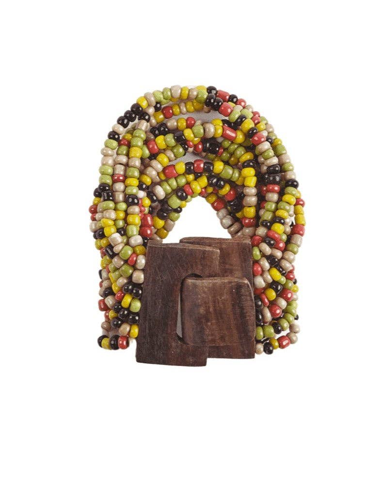 Bijondo - Wholesale Beaded Bracelet - Wooden Buckle Bracelet and Glass Beads, costume jewelry11