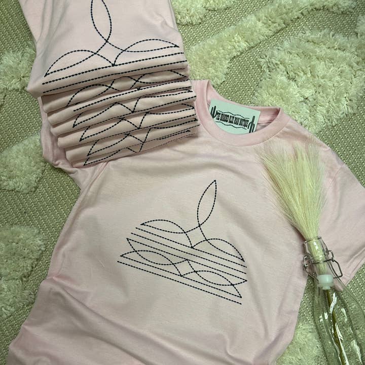 Rosa: estampado western en punto de bota para venta al por mayor de The Branded Blue Roan