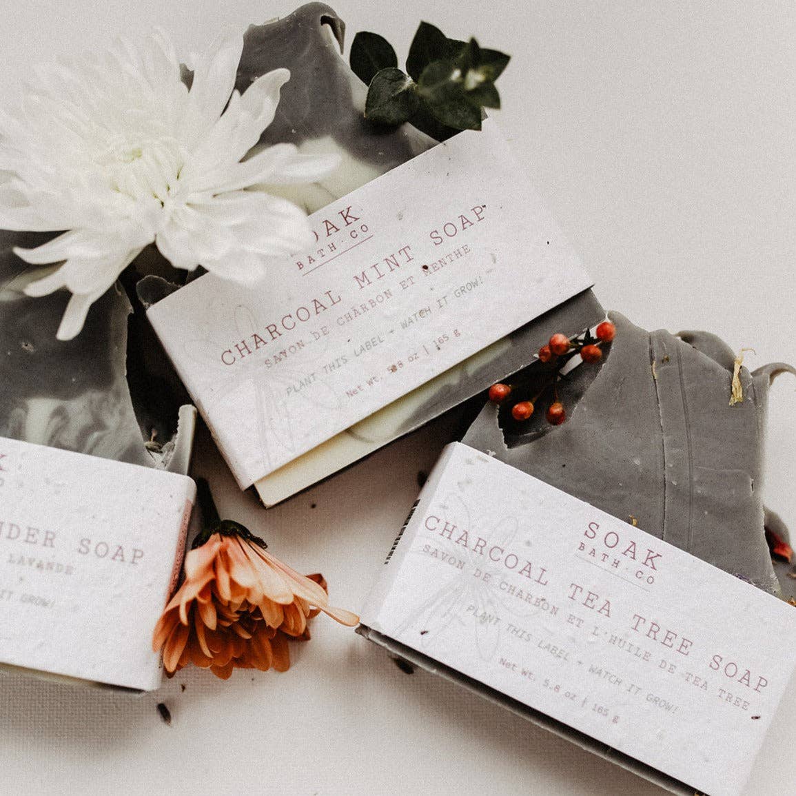 SOAK Bath Co - Wholesale Bar Soap - Charcoal Tea Tree Soap Bar - Canadian Handmade5