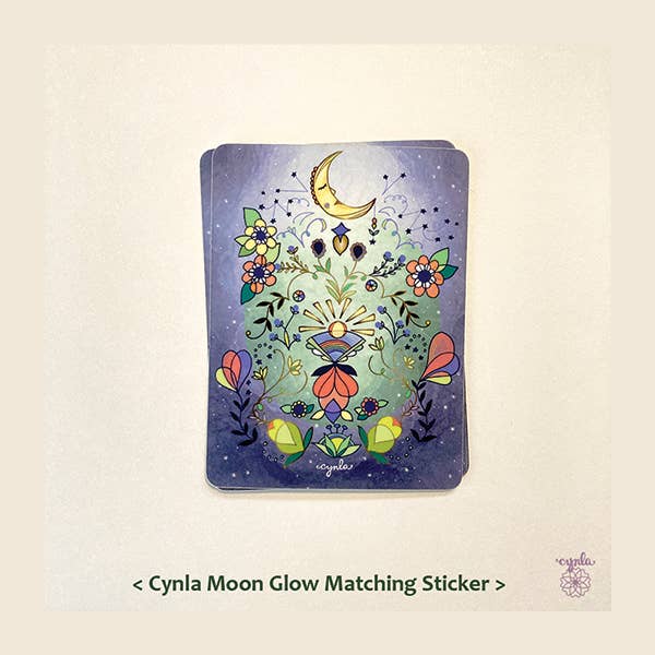 Cynla - Venta al por mayor Tarjetas de cumpleaños - Tarjeta de felicitación Moon Glow, tarjeta de cumpleaños con forma de luna en blanco, mística8