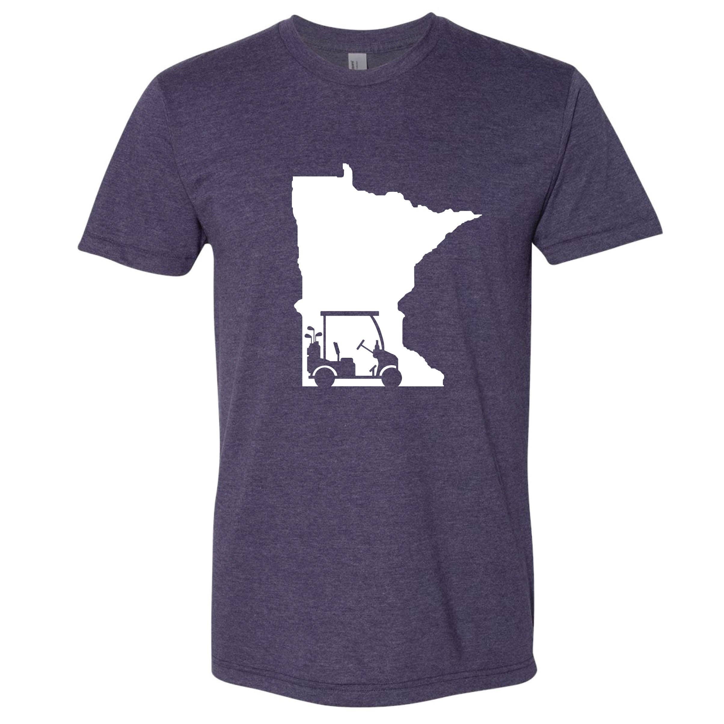 Minnesota Awesome – wholesale Screen printed t-shirt – unisex – Golf Cart Minnesota Shirt6