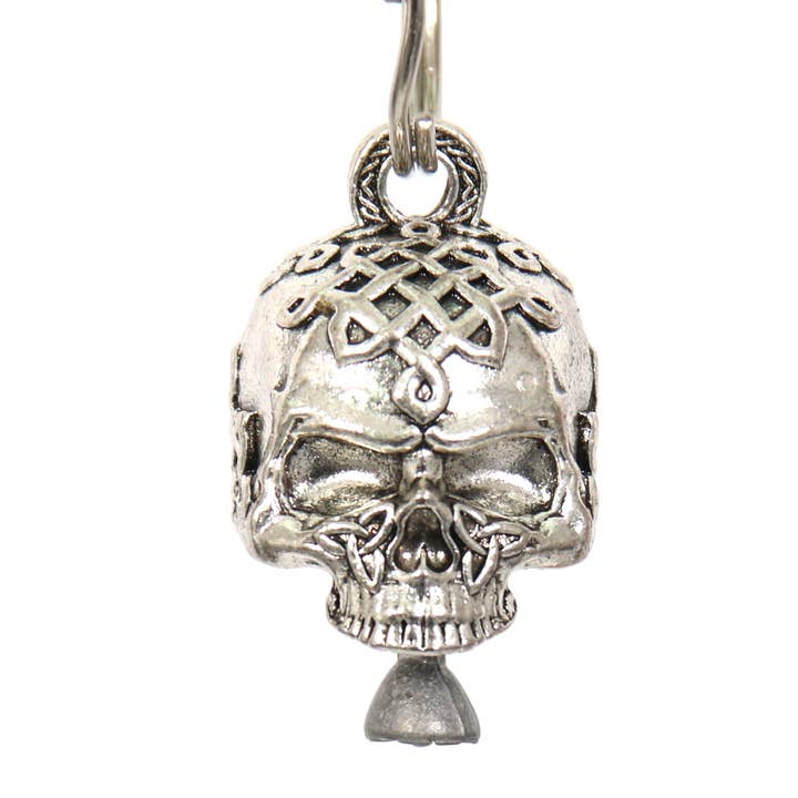 SILVER Hot Leathers Celtic Skull Bell BEM1038 for wholesale on Faire1