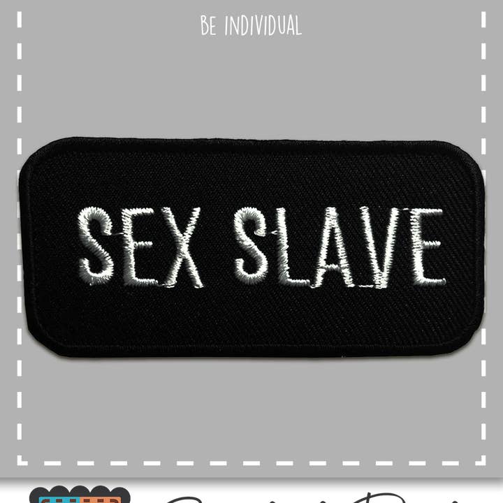 Schwarz Aufnäher / Bügelbild - Sex Slave Biker schwarz für den Großhandel auf Faire