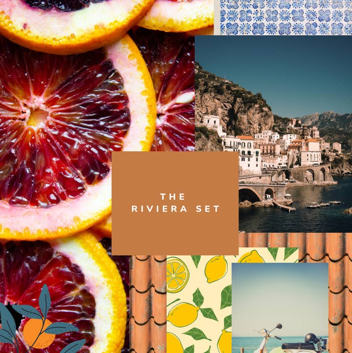 The Riviera Set for wholesale by Glow Candle Co.