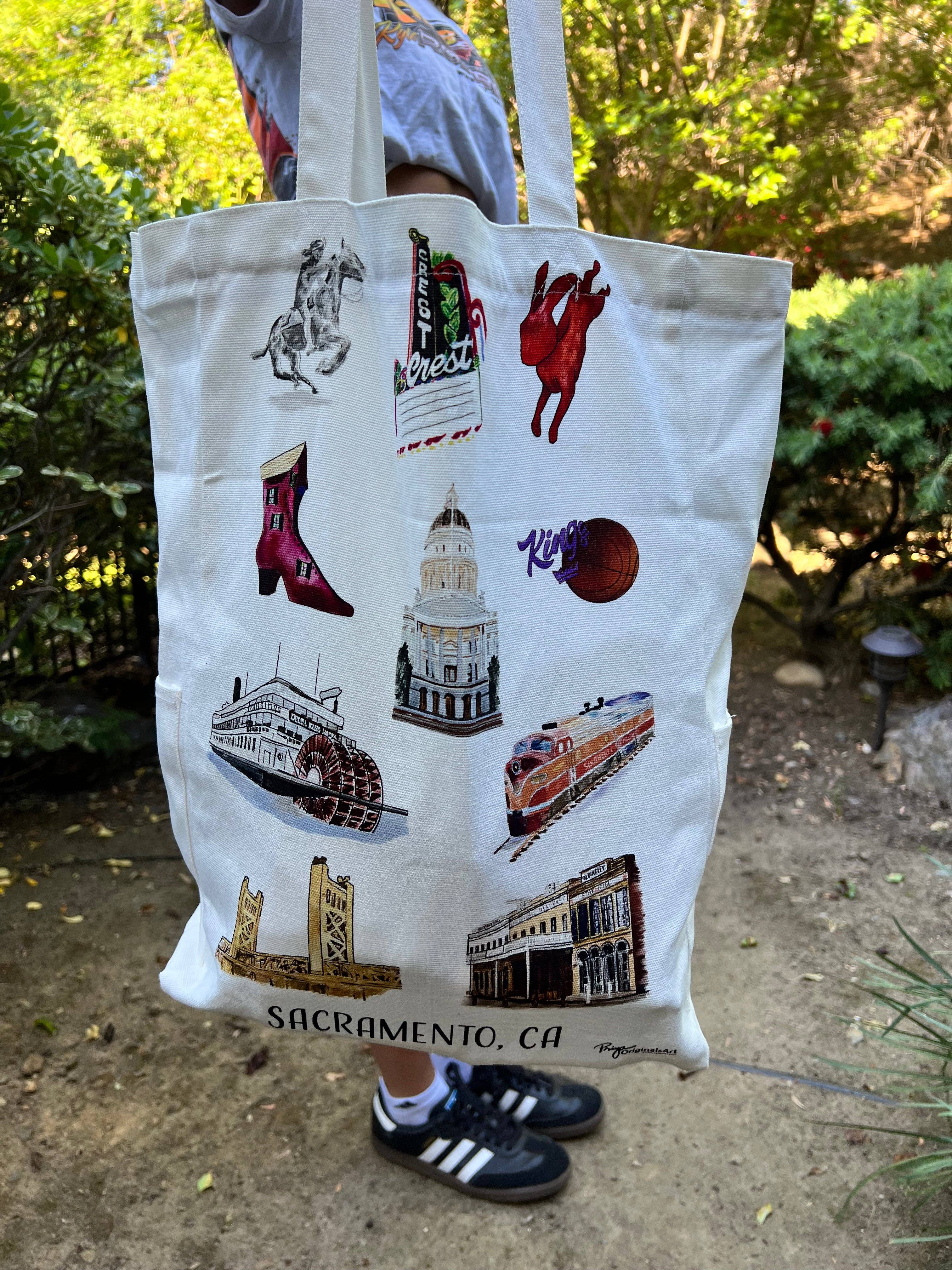 PriyaOriginalsArt - Wholesale Tote Bag - Women's - Sacramento favorites canvas tote3