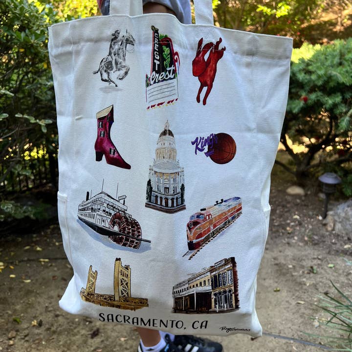PriyaOriginalsArt - Wholesale Tote Bag - Women's - Sacramento favorites canvas tote3