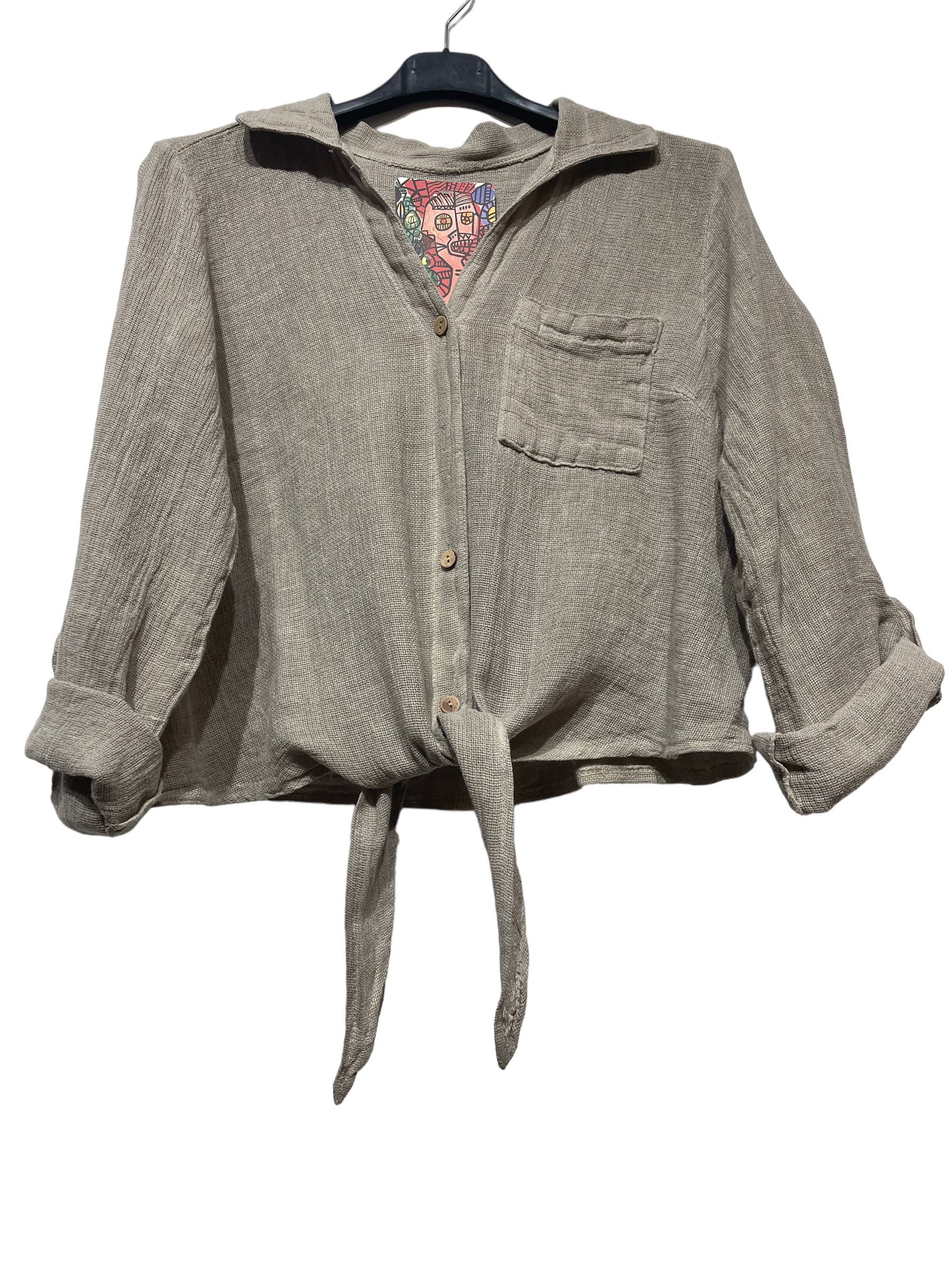 LINEN & COTTON HOUSE – Großhandel Bluse – Damen – Leinenweste 3025 MY VEST25