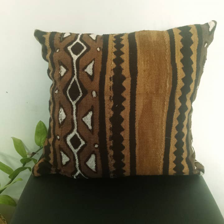 The Afrophile - Wholesale Throw Pillow Cover - MUSA mudcloth throw pillow cover