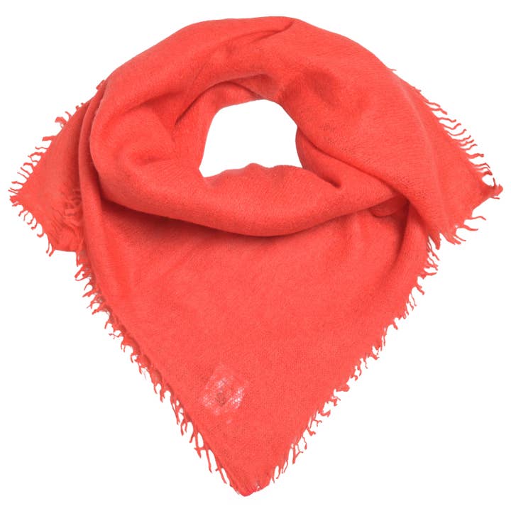 Cashmere Bandana Feli-cs in Coral for wholesale by cute stuff GmbH