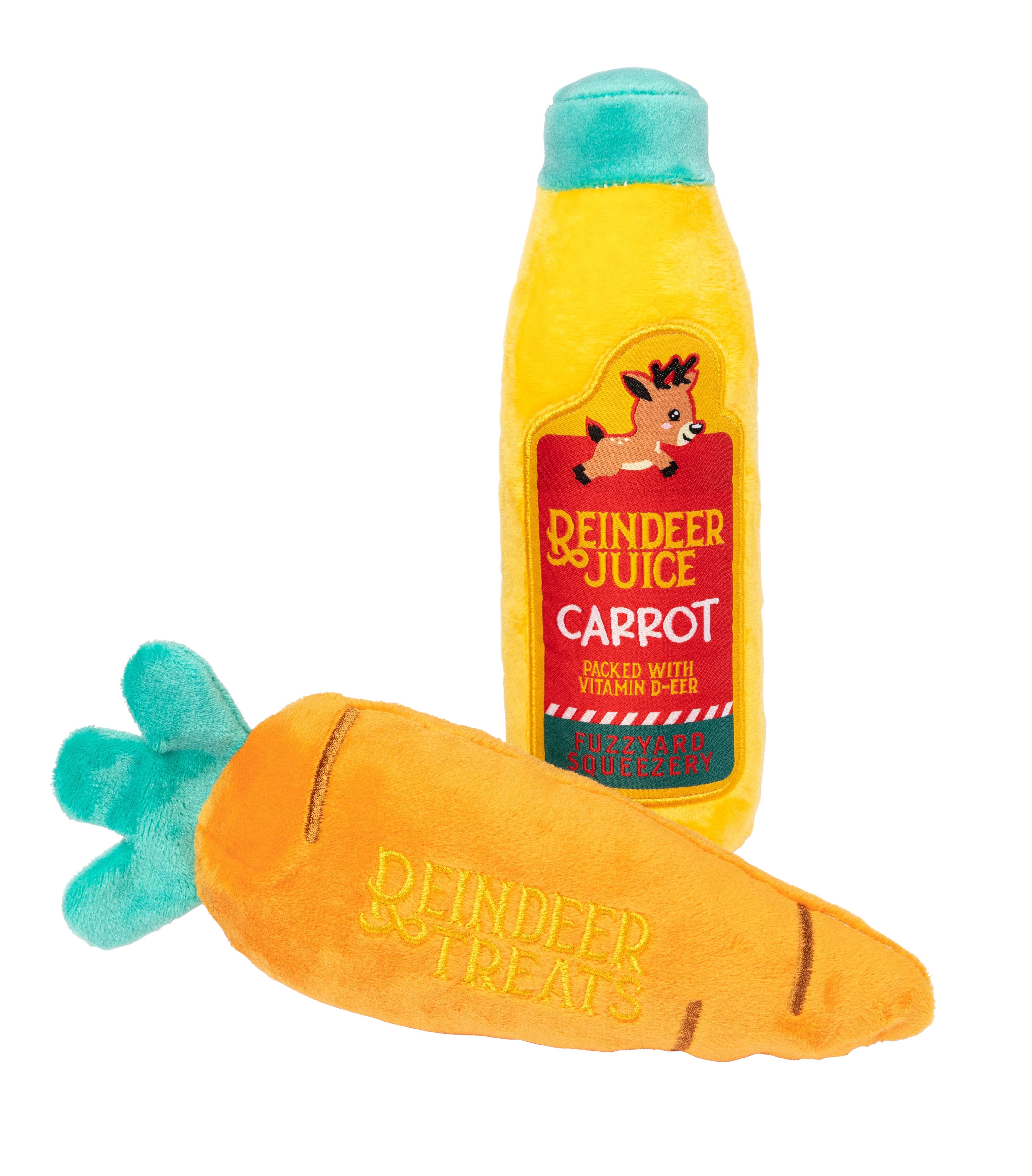 In Vogue Pets – wholesale Pet plush toy – Dog – Reindeer's Lunch 2PK Dog Toy0