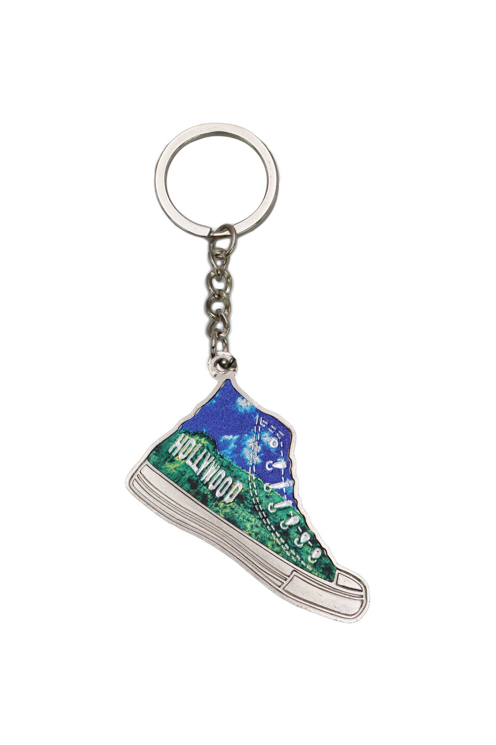 Cap Zone - Wholesale Keychain - Unisex - Sneakers Los Angeles Cityscapes Metal Key Chain - 12 pcs8