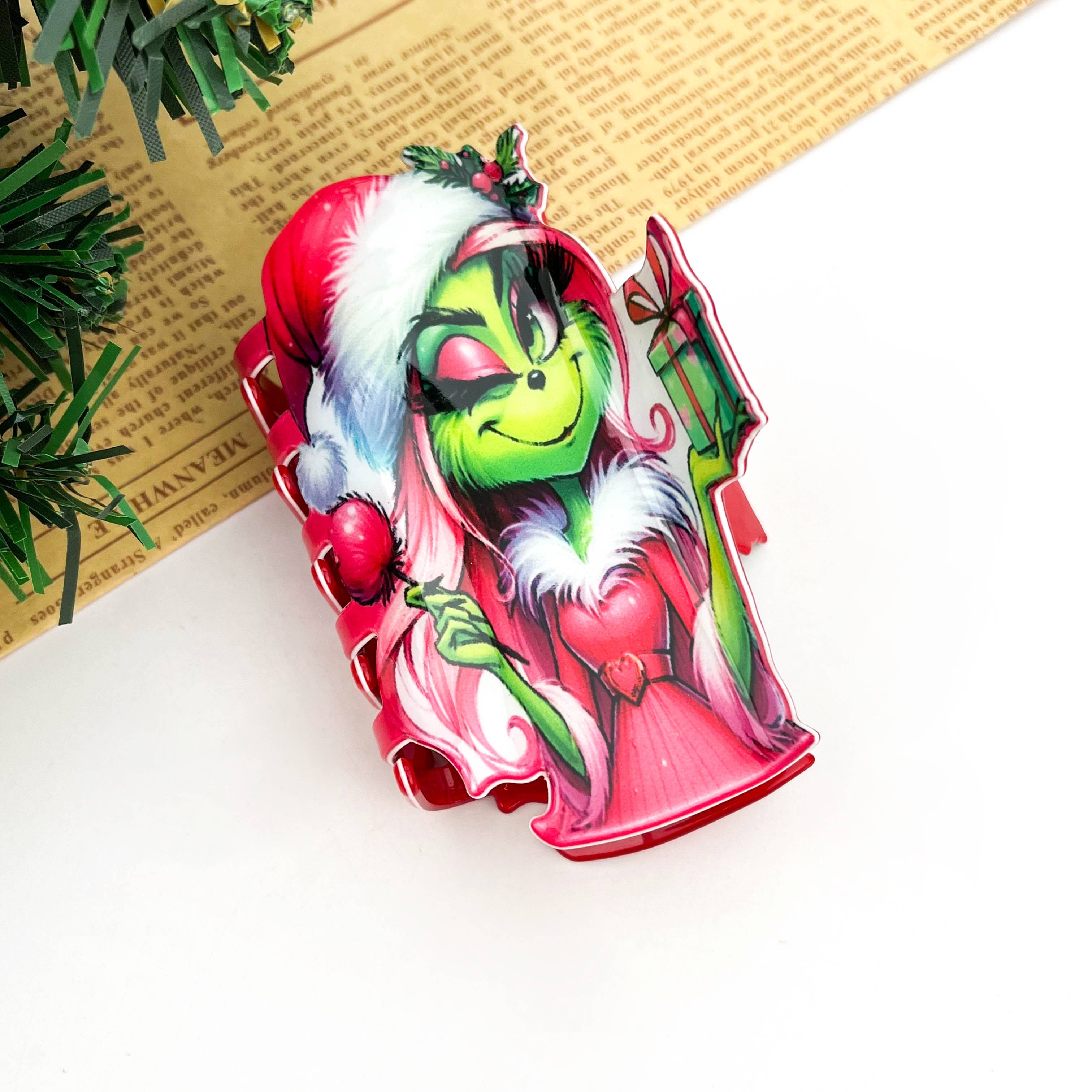 TheDivaSoap - Vente Pince à cheveux – femme - Série de pinces à cheveux de Noël, pince à cheveux amusante pour les fêtes4