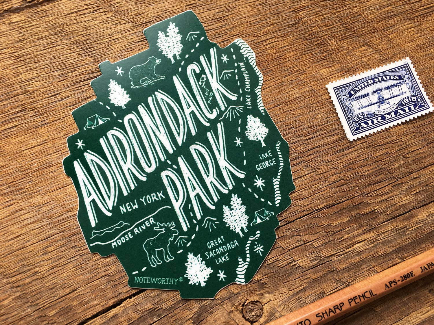 Noteworthy Paper & Press - Wholesale Sticker - Adirondack Park Sticker4