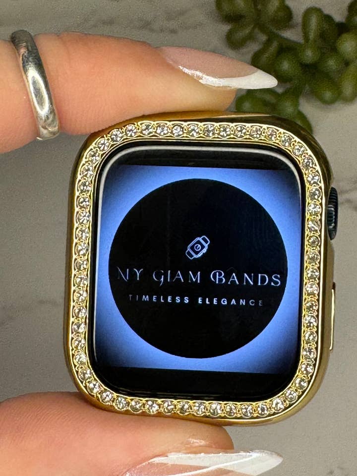 Housse de montre Glam - Strass doré pour la vente par My Glam Bands