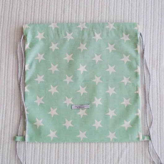 Bolsa Turnsack para niños color menta para venta al por mayor de ATELIER EINMALIG
