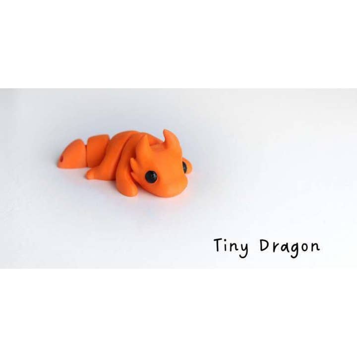Great American Designs - Wholesale Fidget Toy - Kids - Tiny Baby Dragon 3D Printed Toy, Articulated Toy, Fidget Toy