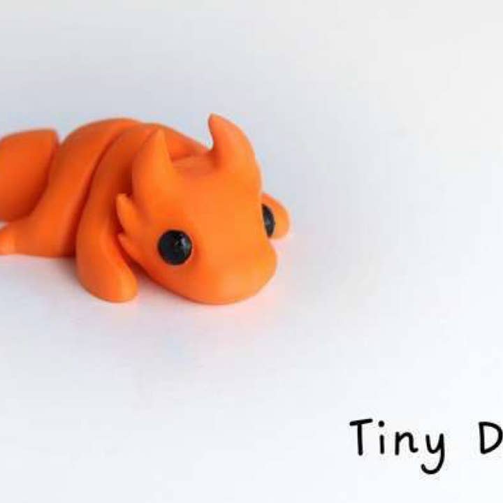 Jouet imprimé en 3D Tiny Baby Dragon, jouet articulé, jouet Fidget pour la vente par Great American Designs