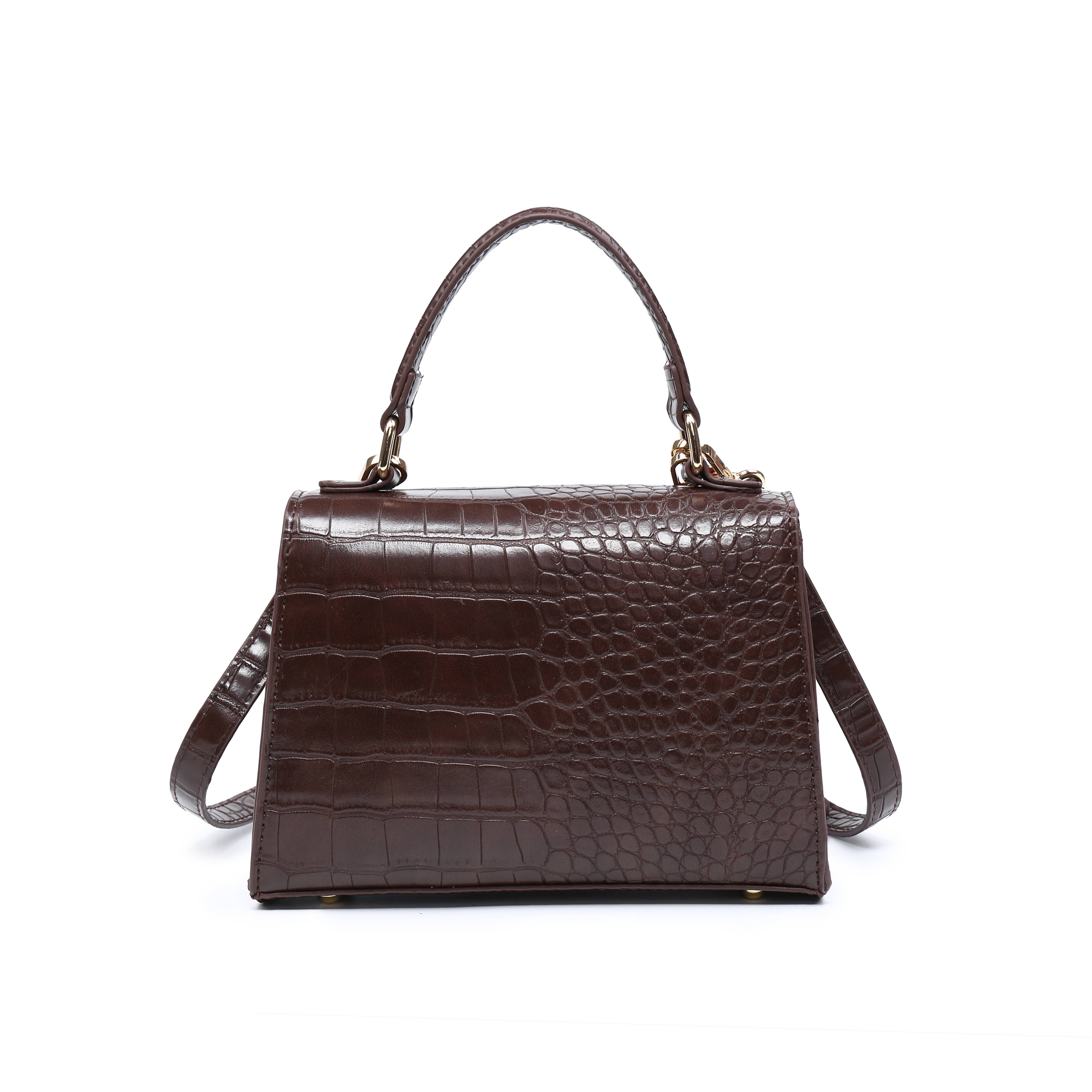 Papaya Fashion Ltd - Wholesale Top Handle Bag - Women's - CC119-Top Handle Flap Twist Lock Tassel Charm Grab Bag4