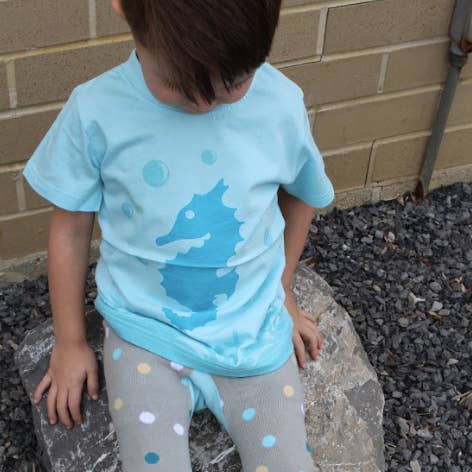 Seahorse Toddler and Kids Shirt for wholesale by Doodle Pants