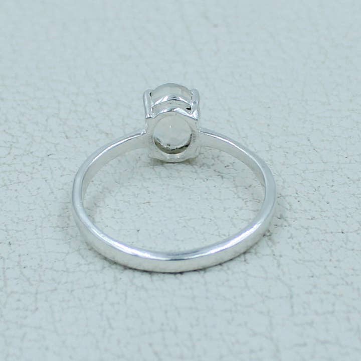 Silvex Jewelry - Wholesale Single Stone/Solitaire Ring - Garnet Minimalist Ring 925 Silver Birthstone Gift Jewelry12