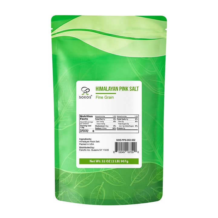 soeos - Wholesale Salt - Soeos Himalayan Pink Salt, Fine Grain, 32 oz (2 lb)1
