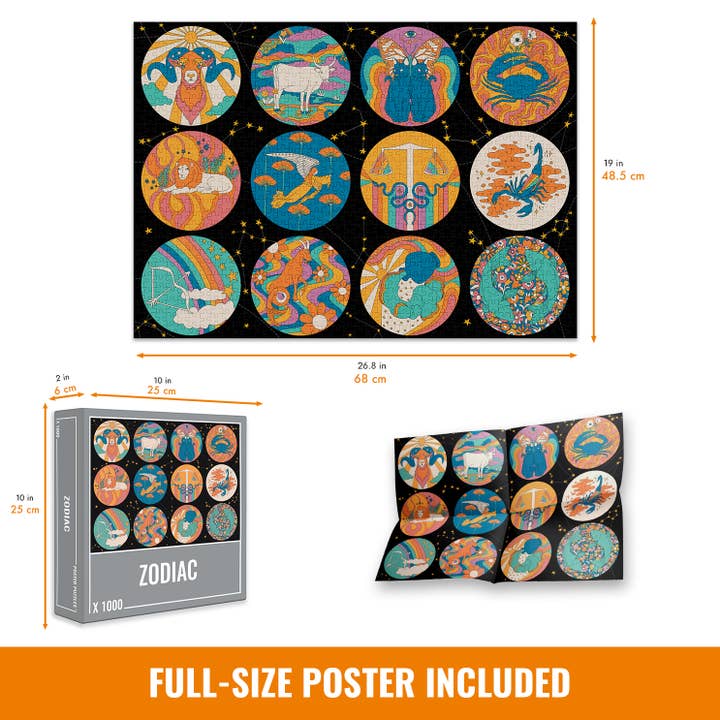 Cloudberries Jigsaw Puzzles - Wholesale Puzzle - Adult - Zodiac Jigsaw Puzzle (1000 pieces)