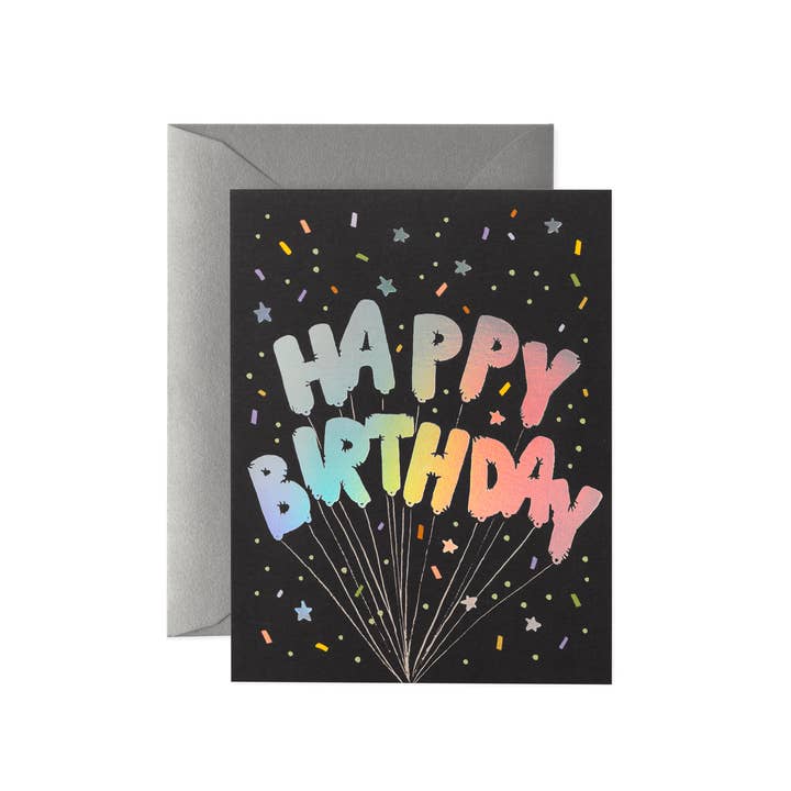Rifle Paper Co. - Wholesale Birthday Card - Mylar Birthday Balloons Card