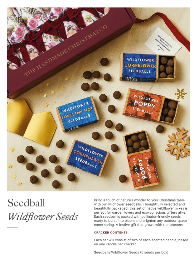 The Handmade Christmas Co. - Wholesale Christmas Decoration - Crimson Blush - Handmade Luxury Christmas Crackers (6pcs)3