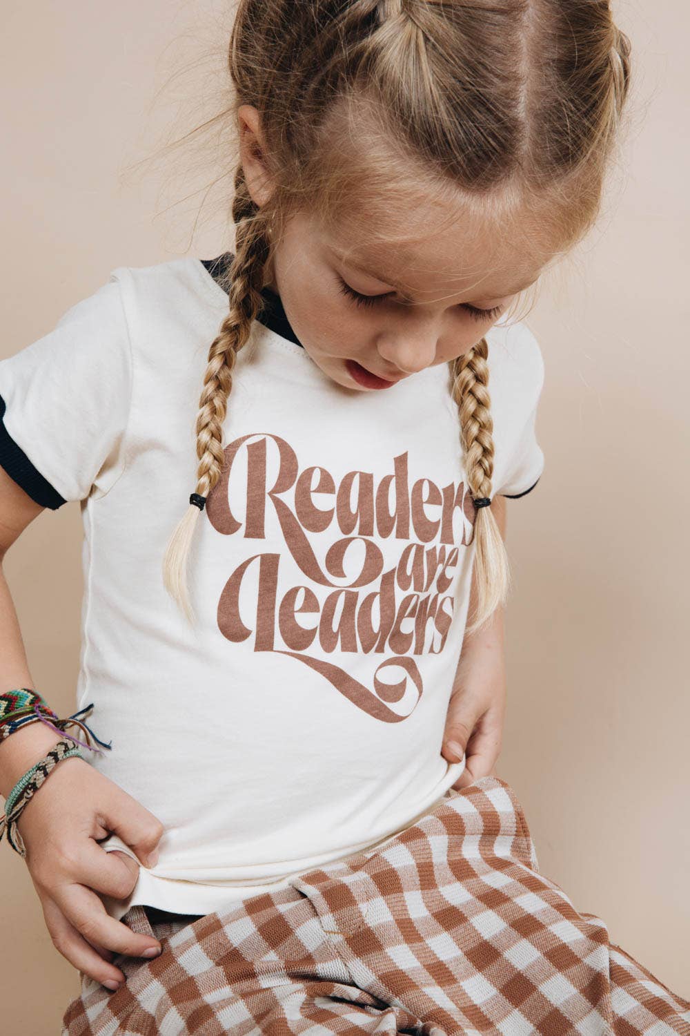 The Bee & The Fox - Wholesale Screen Printed T-Shirt - Kids - Readers are Leaders | Kids Graphic T-shirt