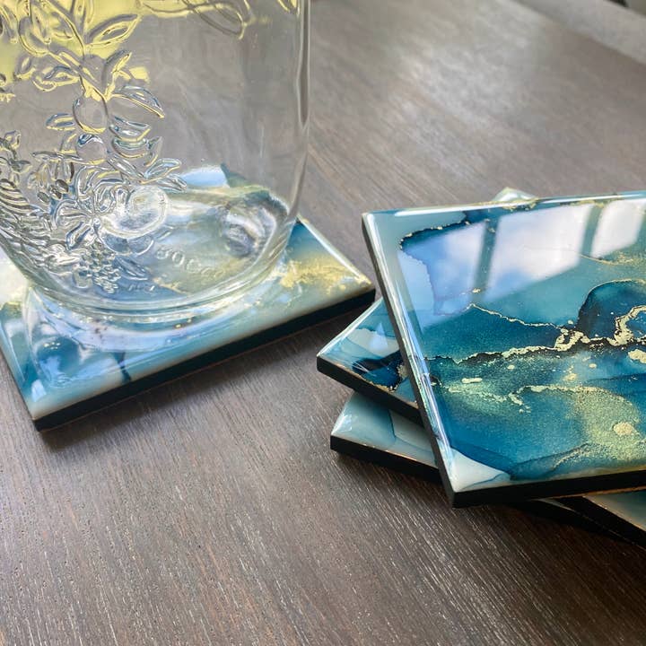Set of 4 Coasters for wholesale by Inked in Style