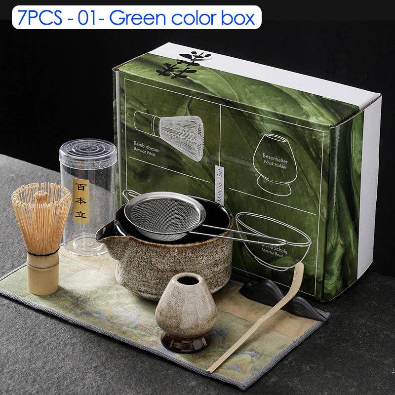 BlakOutlet - Wholesale Tea Set - 4/6/7PCS Japanese Matcha Blender Set60