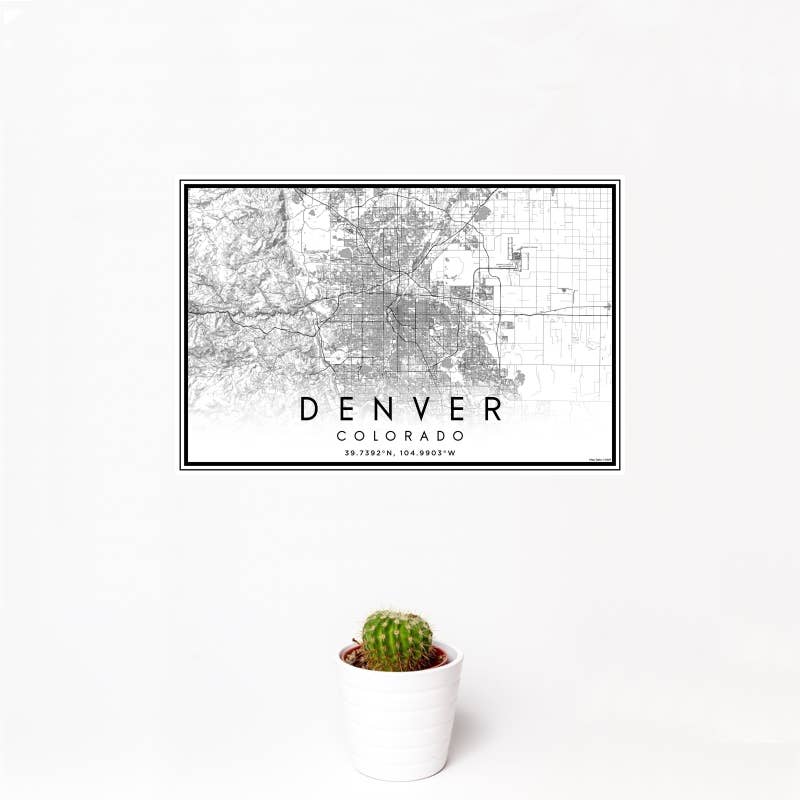 JACE.design - Wholesale Art Print - Denver CO Map Print Classic1