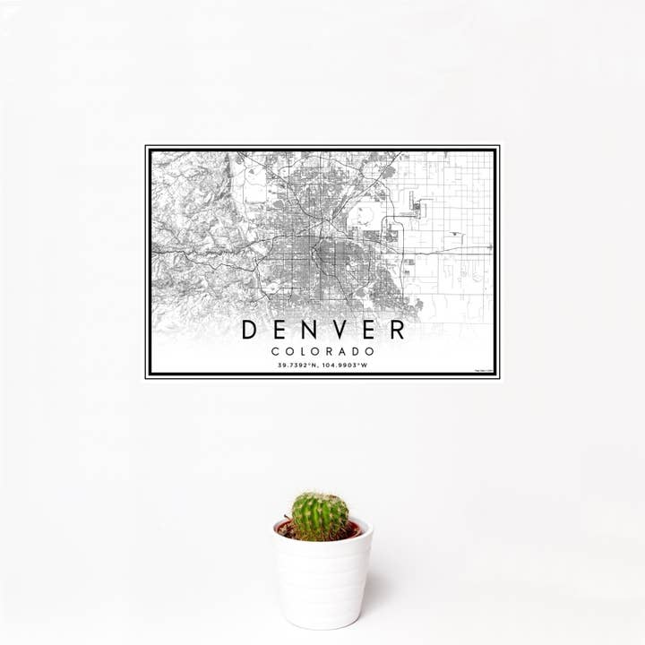 JACE.design - Wholesale Art Print - Denver CO Map Print Classic1