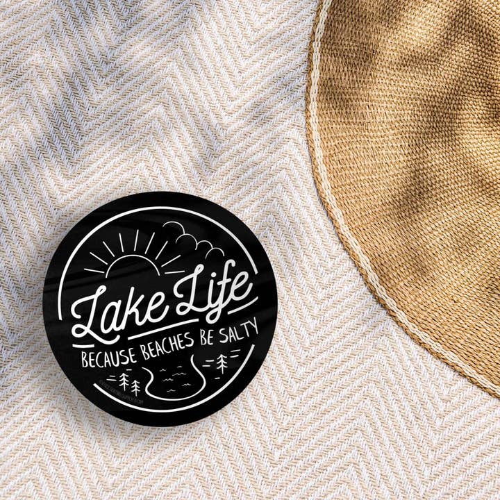 Sentinel Supply - Wholesale Sticker - Lake Life... Because Beaches Be Salty Sticker3