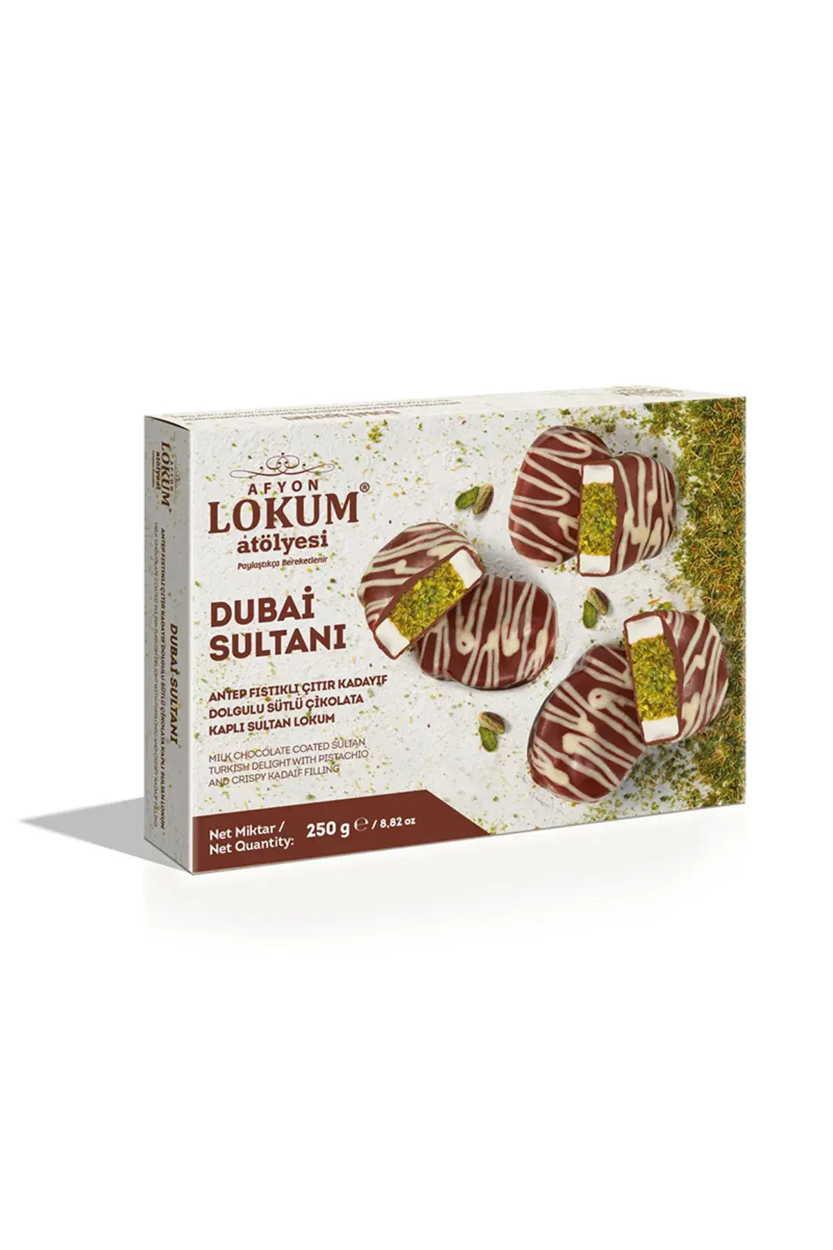 Pistest - Wholesale Chocolate Covered Sweets - Dubai Chocolate Pistachio Filled Crispy Kadayif Milk 8.8oz0