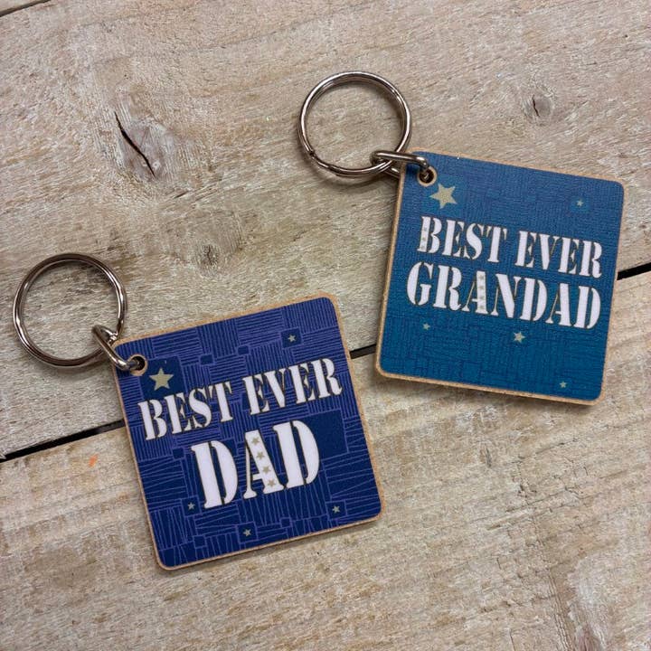 Dad Or Grandad - Keyring (K-St40) for wholesale by White Cotton Cards
