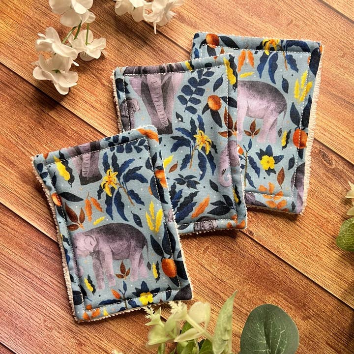 Asian Elephant Reusable Exfoliating Pads for wholesale by Tahlia Paige