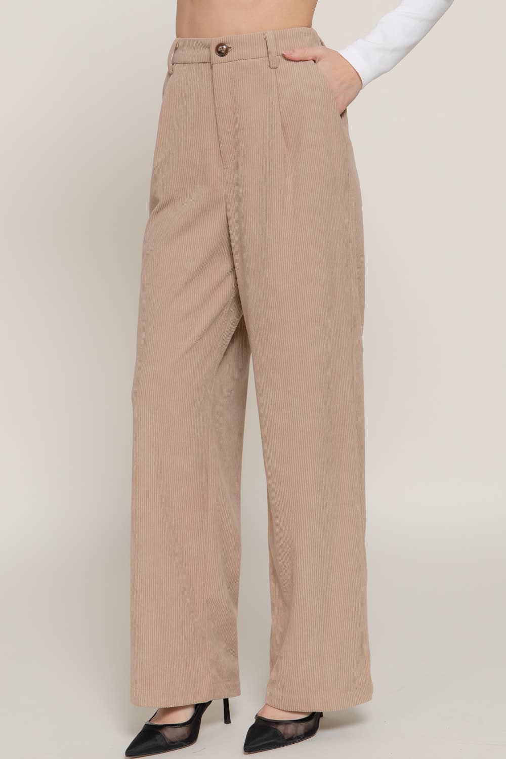 Active Basic | Active USA - Wholesale Pants - Women's - Corduroy Trouser Pants12