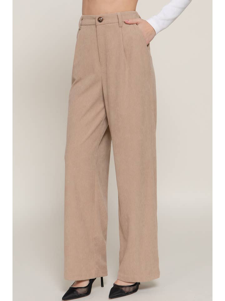 Active Basic | Active USA - Wholesale Pants - Women's - Corduroy Trouser Pants12