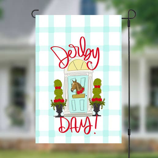 Derby Day Door Garden Flag for wholesale by Doodles By Rebekah