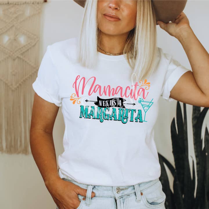 Mamacita Needs A Margarita Graphic Tee for wholesale by Swank Clothing Co